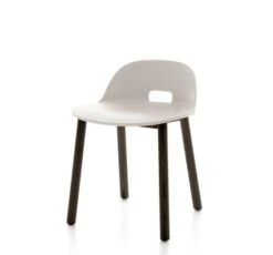 Emeco Alfi Low-Back Chair -Chair Store Alfi lowback chair white darkash