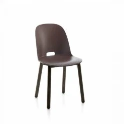 Emeco Alfi High-Back Chair -Chair Store Alfi High Back Chair Dark Ash Dark Brown