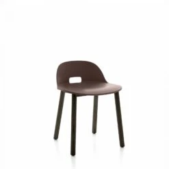 Emeco Alfi Low-Back Chair -Chair Store Alfi Low Back Chair Dark Ash Dark Brown