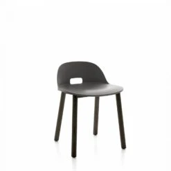 Emeco Alfi Low-Back Chair -Chair Store Alfi Low Back Chair Dark Ash Dark Grey