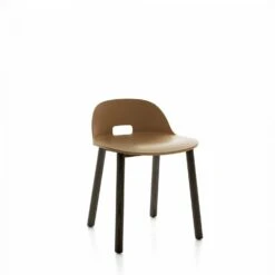 Emeco Alfi Low-Back Chair -Chair Store Alfi Low Back Chair Dark Ash Sand