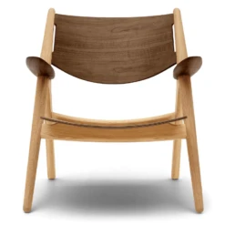 Ch28T Lounge Chair - All Wood 13 Ch28T Lounge Chair - All Wood -Chair Store Carl Hansen Ch28T Lounge Chair All Wood CA Modern Home Oak Frame Seat Back Armrest Walnut Oiled