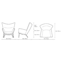 Ch445 Lounge Chair -Chair Store Ch445LoungeChair CarlHansen CA Modern Home dia