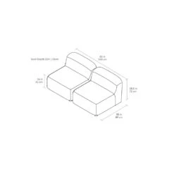 Circuit Modular Armless Chair - Set Of 2