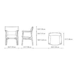 E005 Embrace Chair 14 E005 Embrace Chair -Chair Store E005EmbraceChair CarlHansen CA Modern Home dia