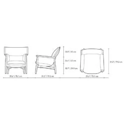 E015 Embrace Lounge Chair -Chair Store E015EmbraceLoungeChair CarlHansen CA Modern Home dia