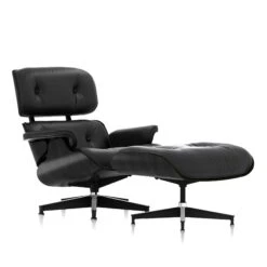 Eames Lounge Chair And Ottoman, Ebony