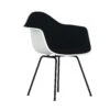Eames Molded Plastic Upholstered Armchair With 4-Leg Base