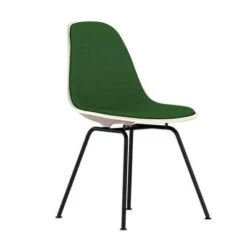 Eames Molded Plastic Upholstered Side Chair With 4 Legged Base -Chair Store Eames Molded Plastic Upholstered Side chair 4 leg Base 17