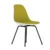 Eames Molded Plastic Upholstered Side Chair With 4 Legged Base -Chair Store Eames Molded Plastic Upholstered Side chair 4 leg Base 6