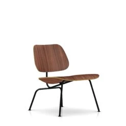 Eames Molded Plywood Lounge Chair With Metal Base
