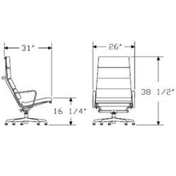 Eames Soft Pad Lounge Chair -Chair Store Eames Soft Pad Lounge Chair specs