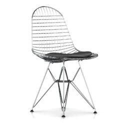 Eames Wire Chair-Leather Seat With Wire Back -Chair Store Eames Wire Chair Leather Seat with Wire Back 10