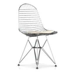 Eames Wire Chair-Leather Seat With Wire Back -Chair Store Eames Wire Chair Leather Seat with Wire Back 11