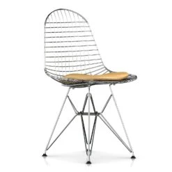 Eames Wire Chair-Leather Seat With Wire Back -Chair Store Eames Wire Chair Leather Seat with Wire Back 6