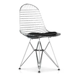 Eames Wire Chair-Leather Seat With Wire Back -Chair Store Eames Wire Chair Leather Seat with Wire Back 8