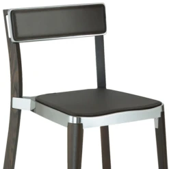 Emeco Lancaster Stacking Chair -Chair Store Emeco Lancaster Stacking Chair CA Modern Home DarkBrownSeat and Back Pad