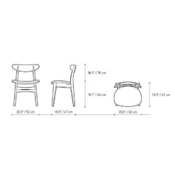 Hans Wegner CH30p Chair -Chair Store HansWegnerCH30pChair CarlHansen CA Modern Home dia