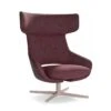Kalm Swivel Metal Base Lounge Chair
