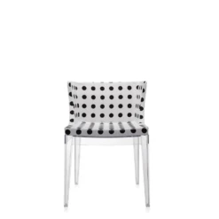 Kartell Mademoiselle À La Mode -Chair Store Kartell Mademoiselle A La Mode Transparent White Pattern CA Modern Home