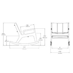 No. 9 Rocking Lounge Chair -Chair Store No 9 lounge chair Loll designs CA Modern Home Dia