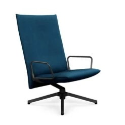 Pilot High Back Lounge Chair With Loop Arms