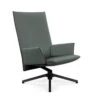 Pilot High Back Lounge Chair With Upholstered Arms