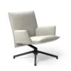 Pilot Low Back Lounge Chair With Upholstered Arms