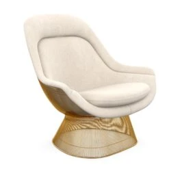 Platner Gold Plated Easy Chair