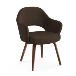 Saarinen Executive Arm Chair With Wood Legs -Chair Store Saarinen Executive Arm Chair with Wood Legs 4