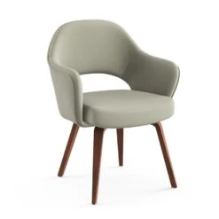 Saarinen Executive Arm Chair With Wood Legs -Chair Store Saarinen Executive Arm Chair with Wood Legs 5