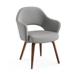 Saarinen Executive Arm Chair With Wood Legs -Chair Store Saarinen Executive Arm Chair with Wood Legs 7