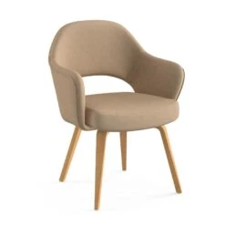 Saarinen Executive Arm Chair With Wood Legs -Chair Store Saarinen Executive Arm Chair with Wood Legs 73