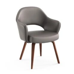 Saarinen Executive Arm Chair With Wood Legs -Chair Store Saarinen Executive Arm Chair with Wood Legs 9