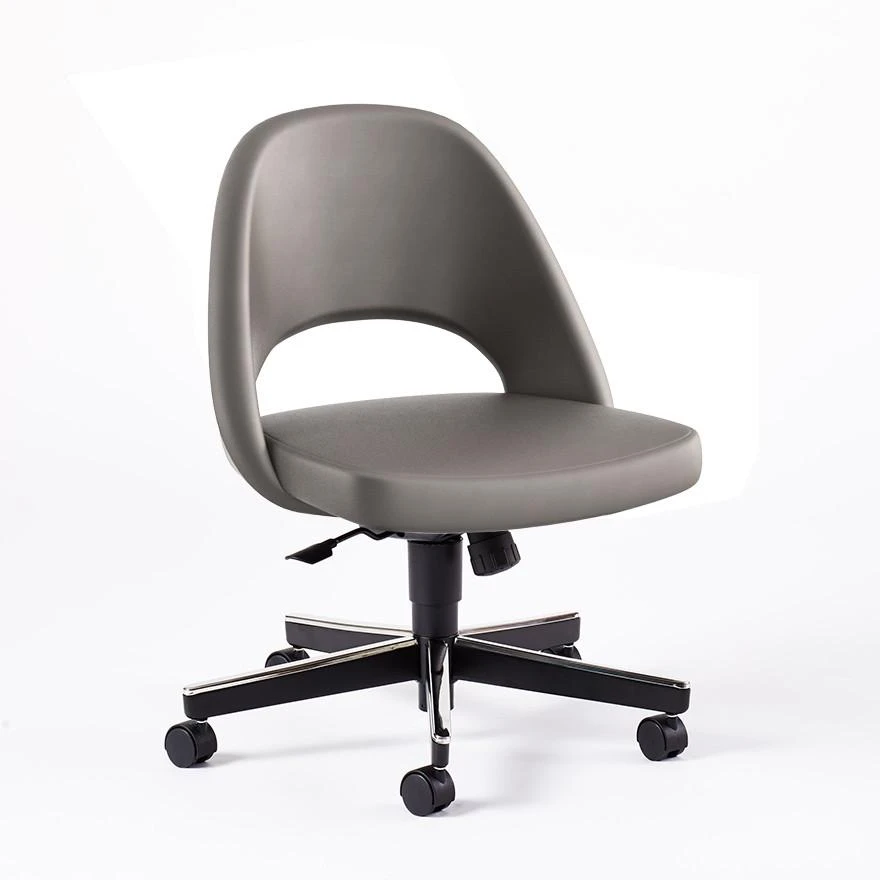 Saarinen Executive Armless Chair With Swivel Base 14 Saarinen Executive Armless Chair With Swivel Base - Image 12