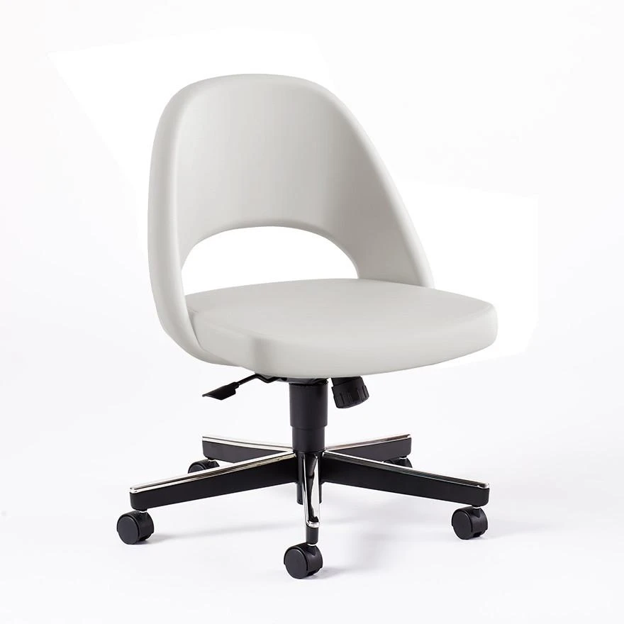 Saarinen Executive Armless Chair With Swivel Base 15 Saarinen Executive Armless Chair With Swivel Base - Image 13