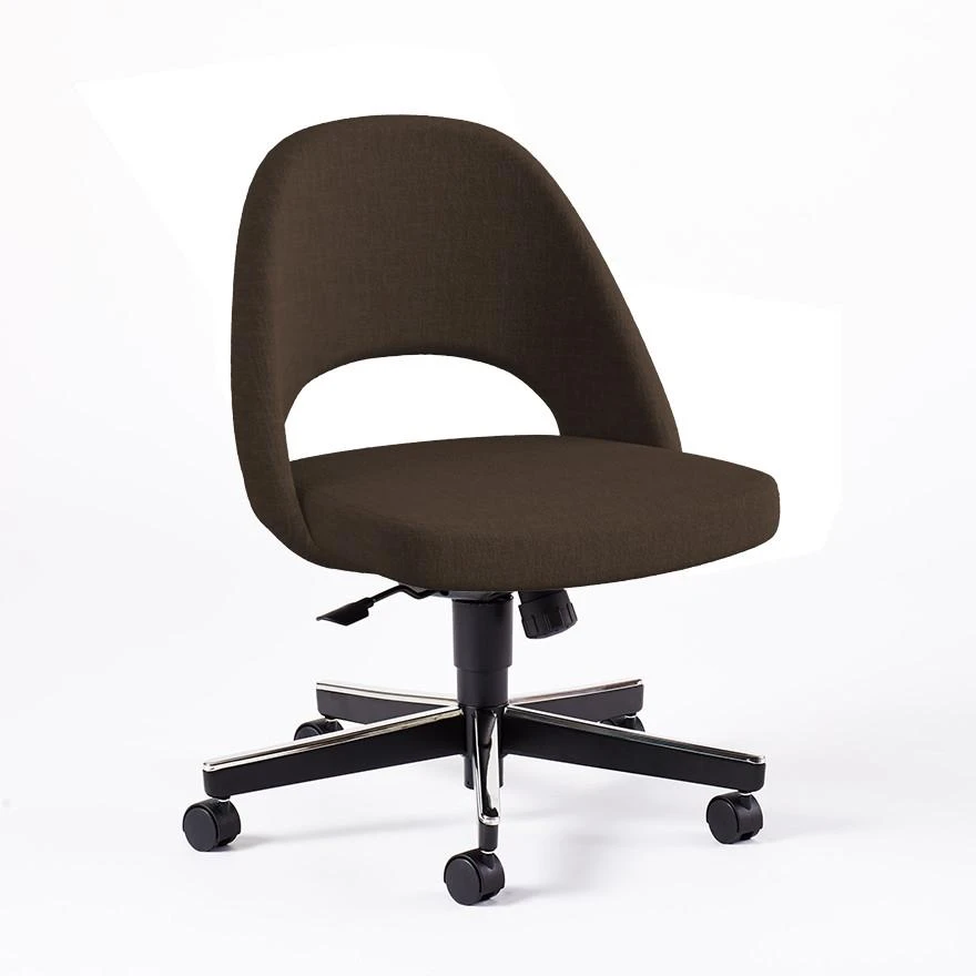Saarinen Executive Armless Chair With Swivel Base 8 Saarinen Executive Armless Chair With Swivel Base - Image 6