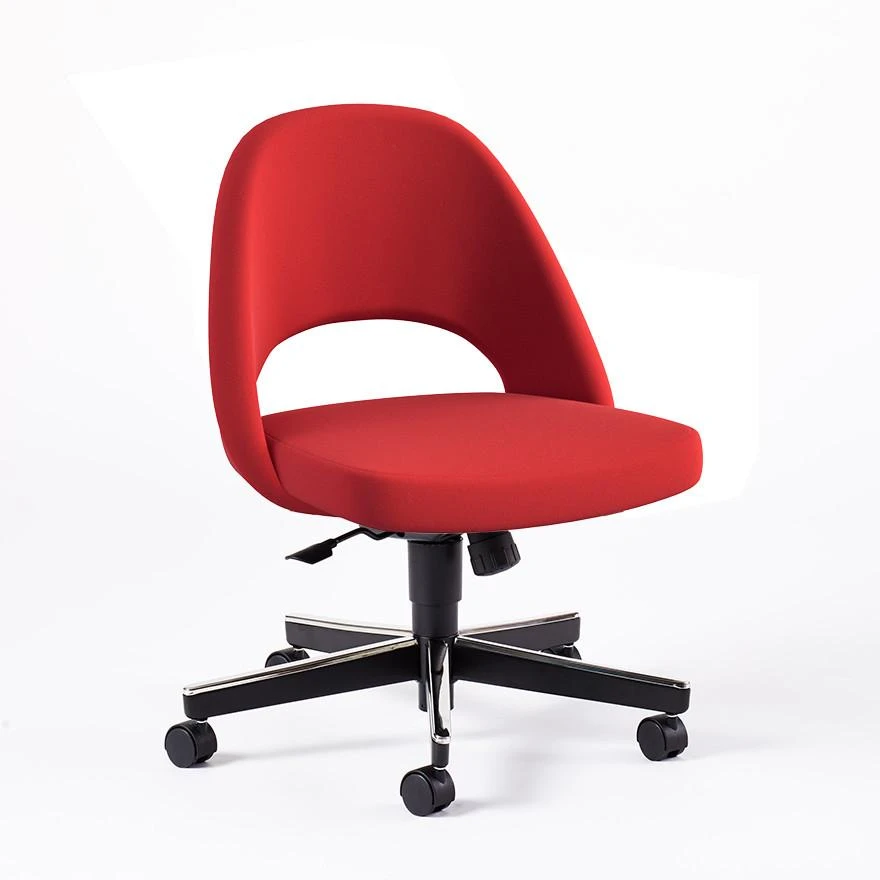 Saarinen Executive Armless Chair With Swivel Base 10 Saarinen Executive Armless Chair With Swivel Base - Image 8