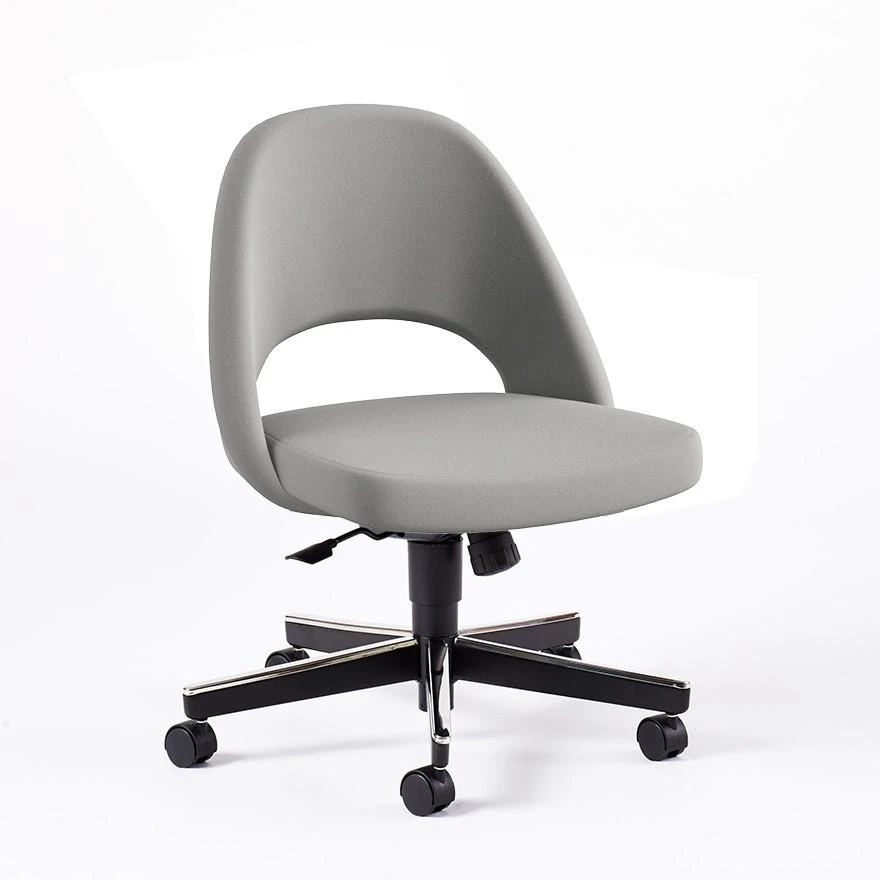 Saarinen Executive Armless Chair With Swivel Base 11 Saarinen Executive Armless Chair With Swivel Base - Image 9