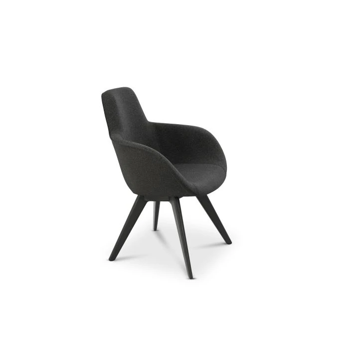 Tom Dixon Scoop High Chair Back With Wood Legs 4 Tom Dixon Scoop High Chair Back With Wood Legs - Image 2