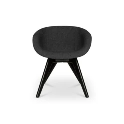 Tom Dixon Scoop Low ChairWith Wood Legs -Chair Store Tom Dixon Scoop Low Chair With Wood Legs Black OakLeg Hallingdal 65 0180 CA Modern Home