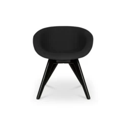 Tom Dixon Scoop Low ChairWith Wood Legs -Chair Store Tom Dixon Scoop Low Chair With Wood Legs Black OakLeg Hallingdal 65 0190 CA Modern Home