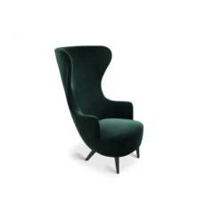 Tom Dixon Wingback Chair -Chair Store Tom Dixon Scoop Wing Back Black Oak Leg Gentle 2 0973 CA Modern Home
