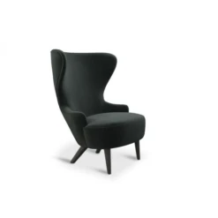 Tom Dixon Wingback Micro Chair -Chair Store Tom Dixon Wingback Micro Chair Black Leg Divina Melange 3 0180 CA Modern Home