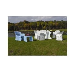 Richard Schultz Topiary Small Ottoman / End Table -Chair Store Topiary Small Ottoman End Table 2