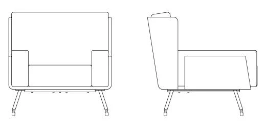 Architecture & Associés Contract Lounge Chair 7 Architecture & Associés Contract Lounge Chair - Image 5