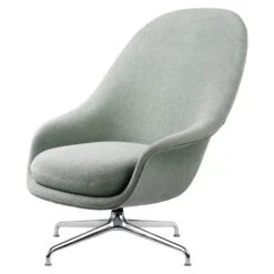 Gubi Bat 4-Star Base Lounge Chair - Fully Upholstered
