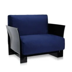 Kartell Pop Cotton Chair -Chair Store black blue 8add9779 2660 4d1e a966 f7de08776de7