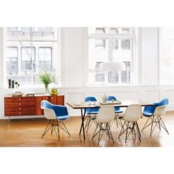 Eames Molded Fiberglass Wire Base Upholstered Armchair -Chair Store eames molded fiberglass wire base upholstered armchair hermanmiller ca modern home 2