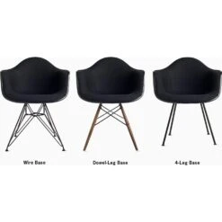 Eames Molded Fiberglass Wire Base Upholstered Armchair -Chair Store eames molded fiberglass wire base upholstered armchair hermanmiller ca modern home dia